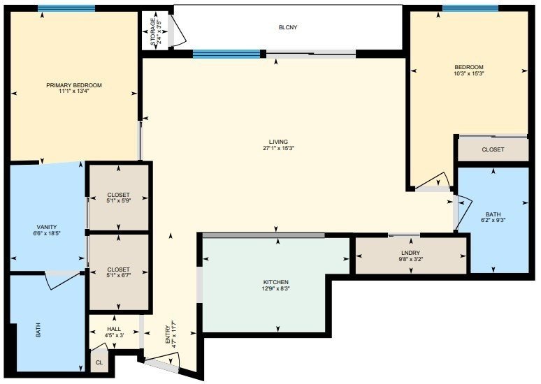 Healthy Habitat digital property floor plan example